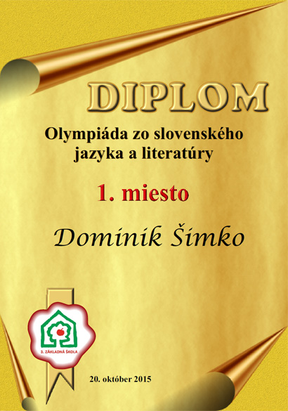 Poznáme víťaza školského kola Olympiády zo slovenského jazyka a literatúry